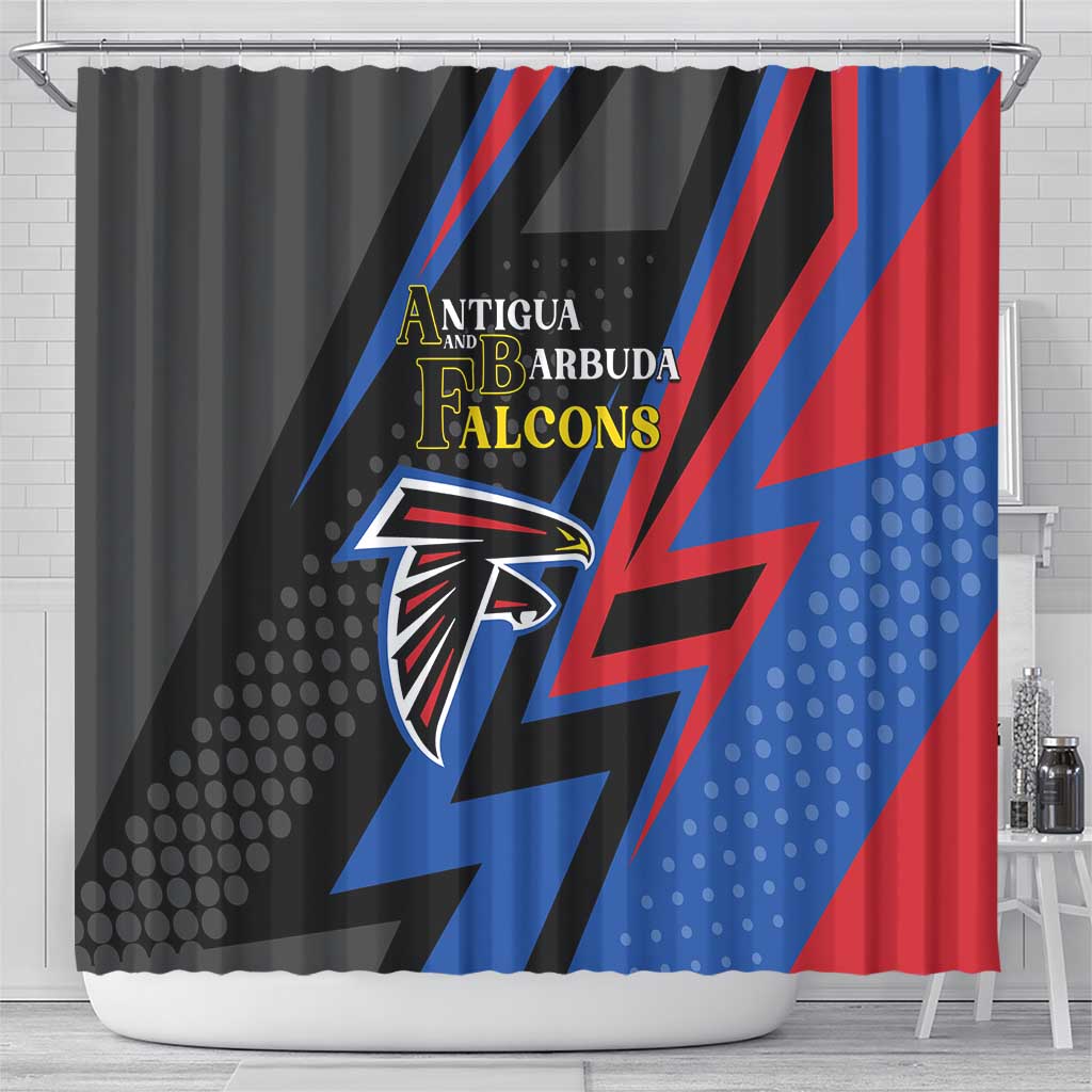 Antigua and Barbuda Cricket Shower Curtain Sporty Style LT05