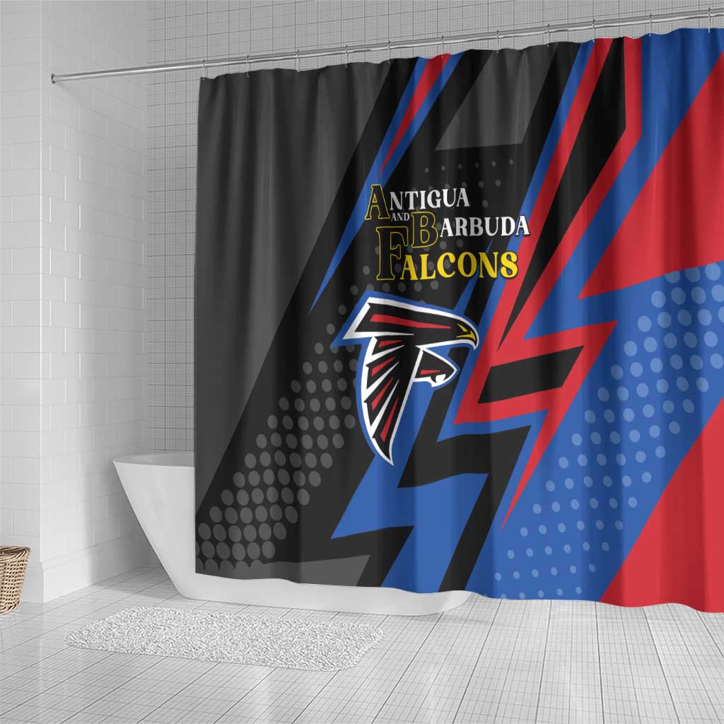 Antigua and Barbuda Cricket Shower Curtain Sporty Style LT05
