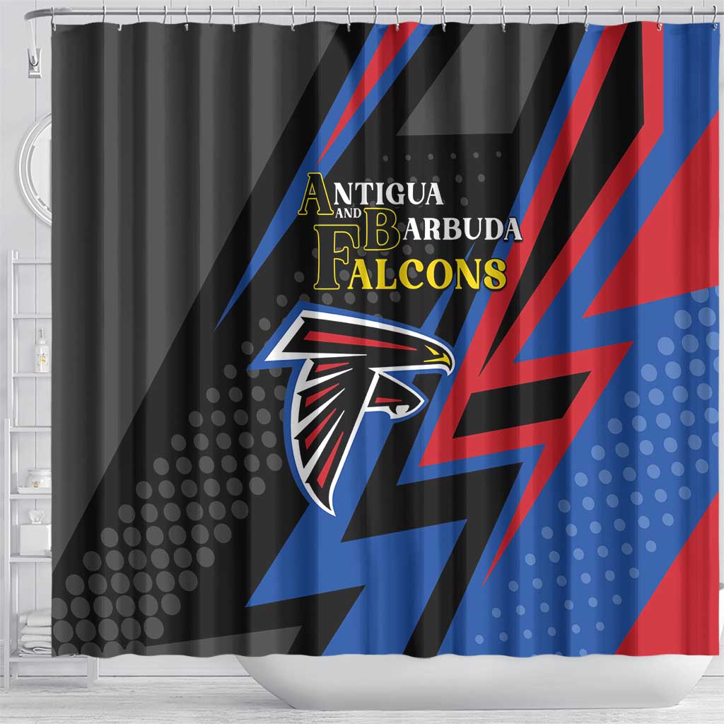 Antigua and Barbuda Cricket Shower Curtain Sporty Style LT05