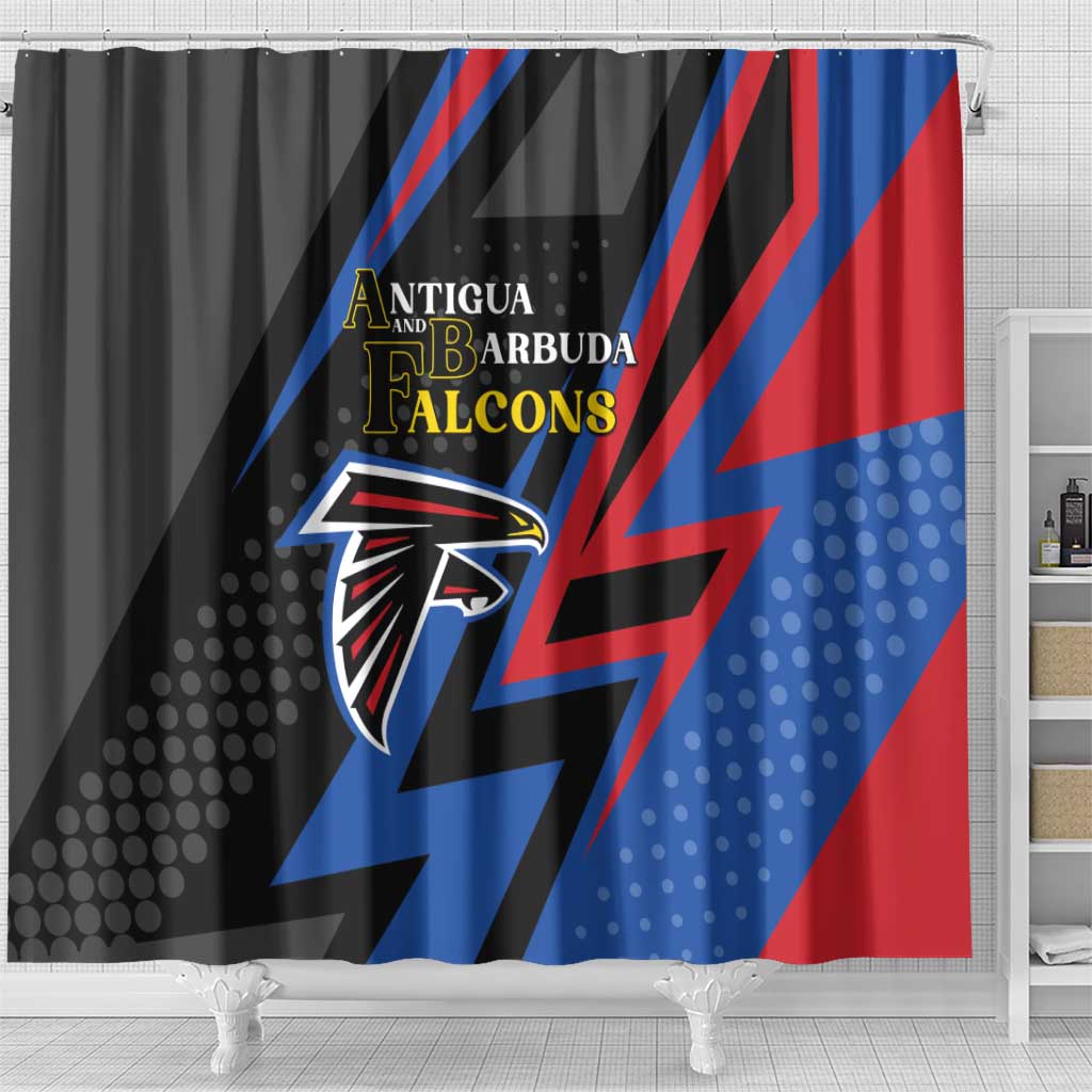Antigua and Barbuda Cricket Shower Curtain Sporty Style LT05