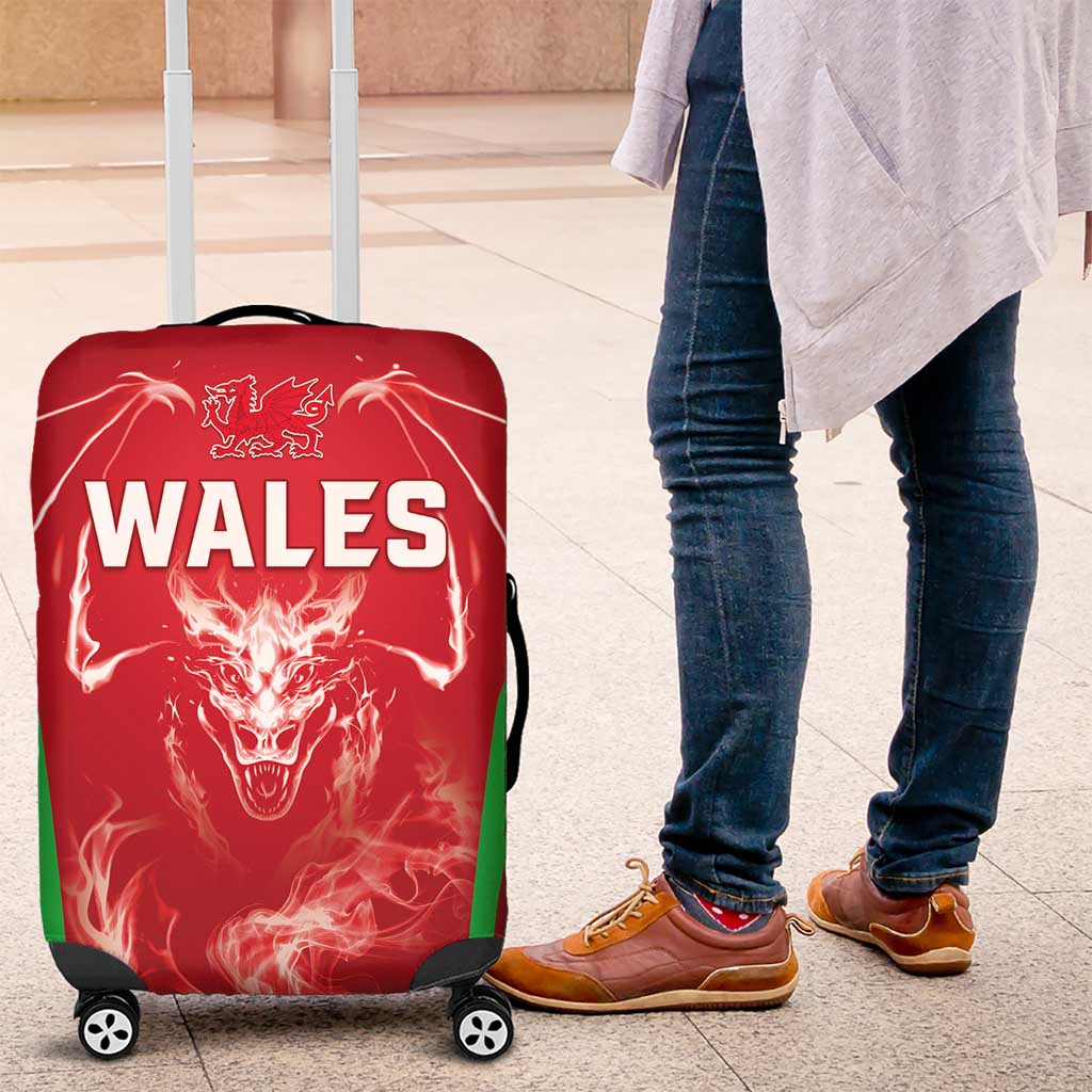 Wales Rugby Luggage Cover Go Welsh Dragon Unique Style LT05