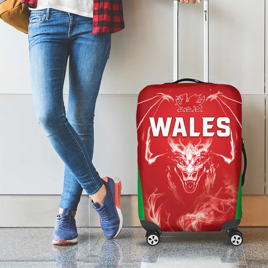 Wales Rugby Luggage Cover Go Welsh Dragon Unique Style LT05