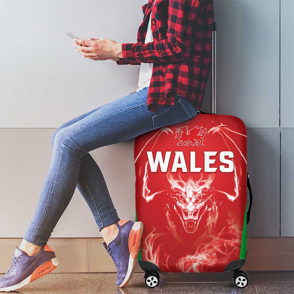 Wales Rugby Luggage Cover Go Welsh Dragon Unique Style LT05