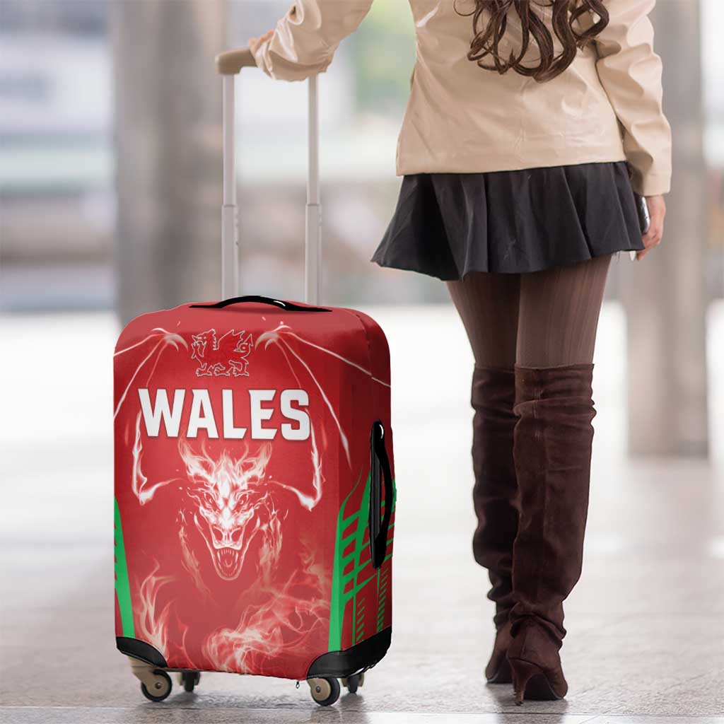 Wales Rugby Luggage Cover Go Welsh Dragon Unique Style LT05