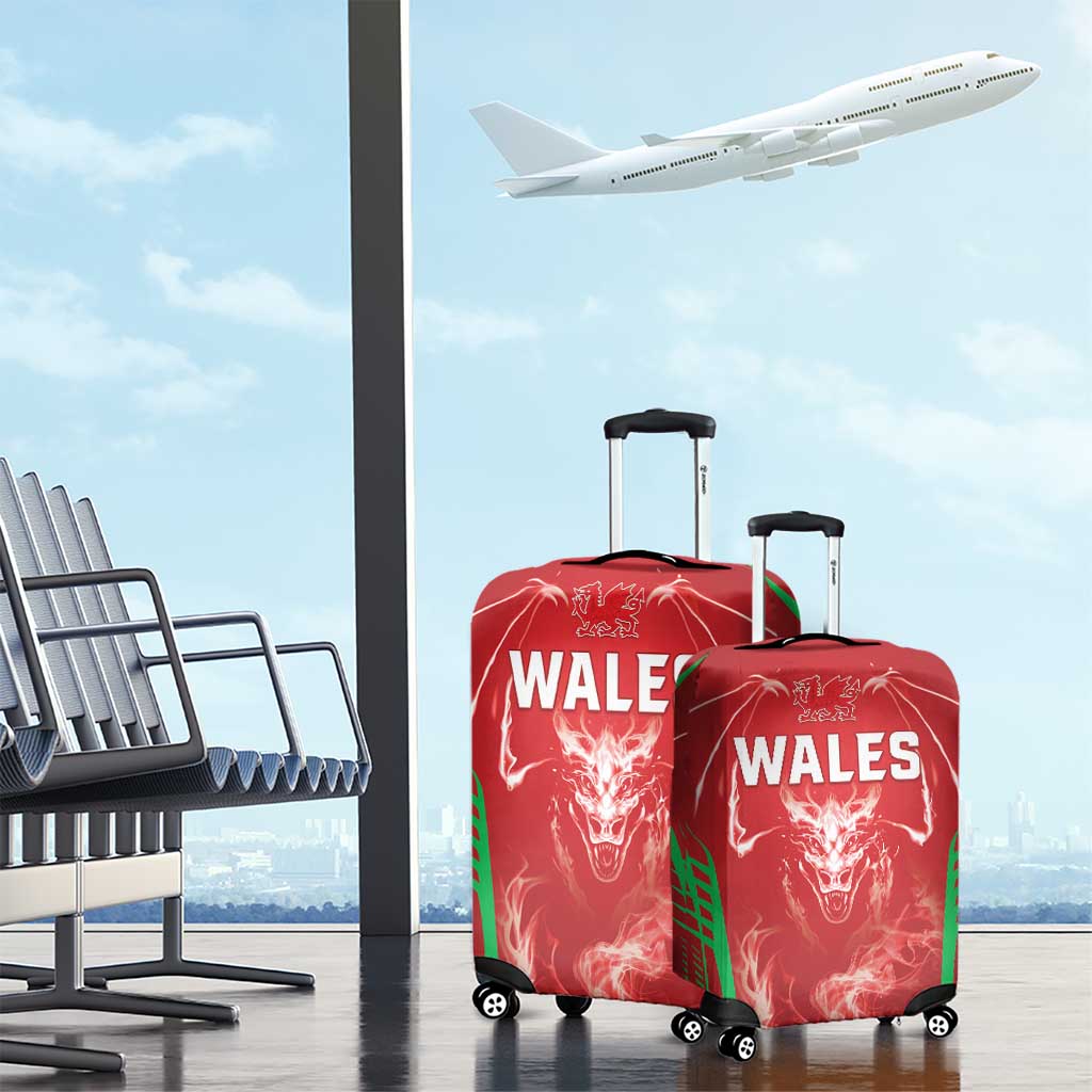 Wales Rugby Luggage Cover Go Welsh Dragon Unique Style LT05