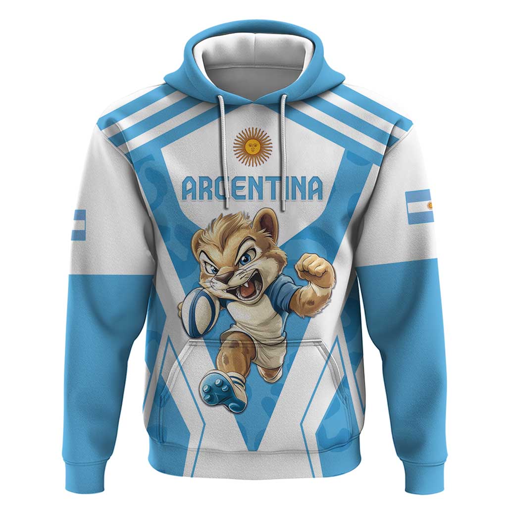 Custom Argentina Rugby 2024 Hoodie Go Los Pumas Leopard Pattern LT05