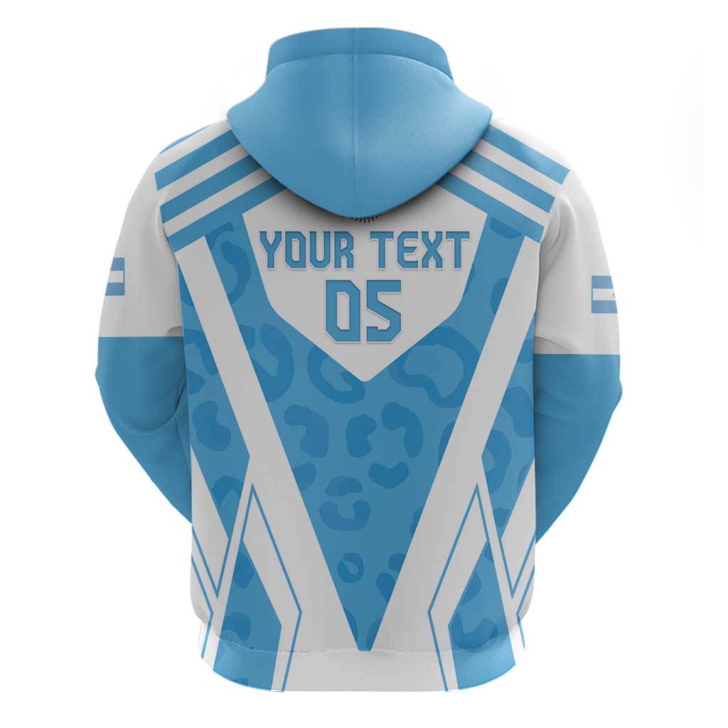 Custom Argentina Rugby 2024 Hoodie Go Los Pumas Leopard Pattern LT05