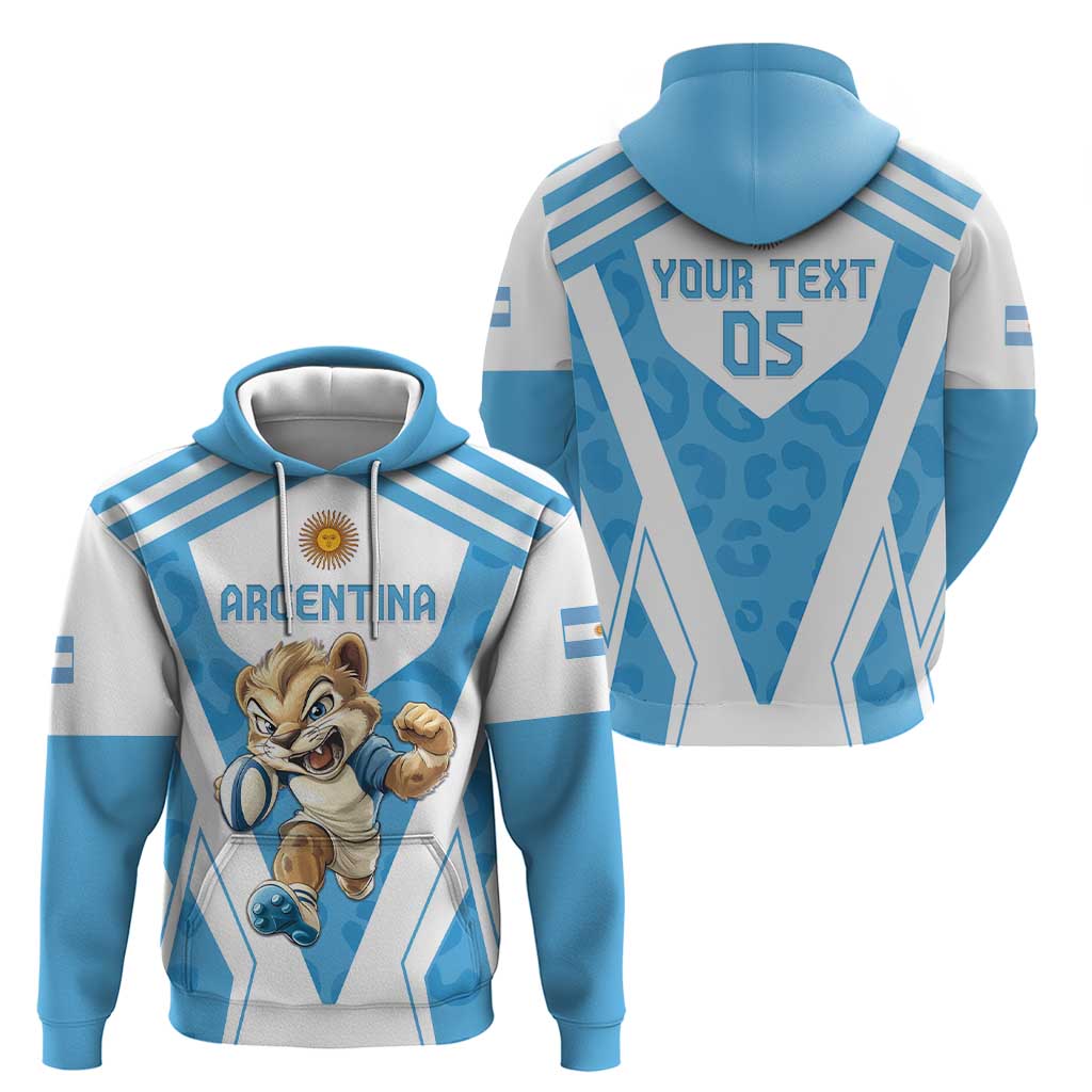 Custom Argentina Rugby 2024 Hoodie Go Los Pumas Leopard Pattern LT05