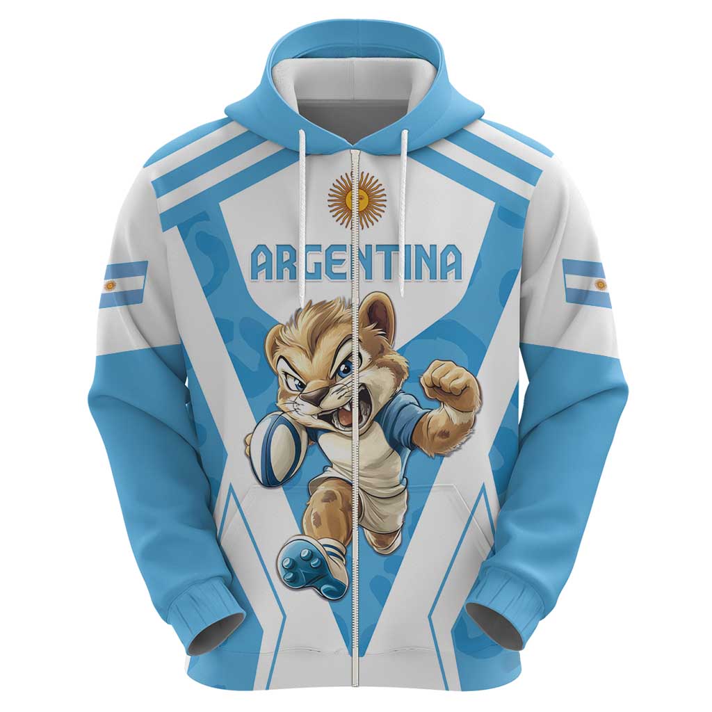 Custom Argentina Rugby 2024 Hoodie Go Los Pumas Leopard Pattern LT05