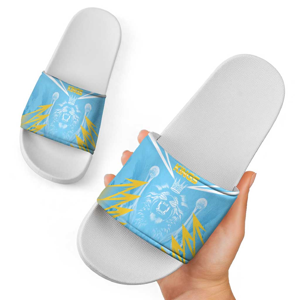 Kings Saint Lucia Cricket Slide Sandals Rise To Victory LT05