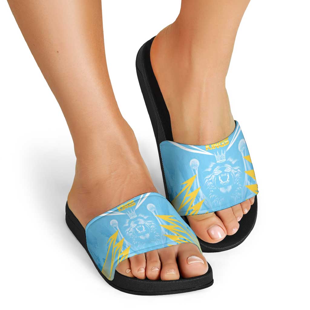 Kings Saint Lucia Cricket Slide Sandals Rise To Victory LT05