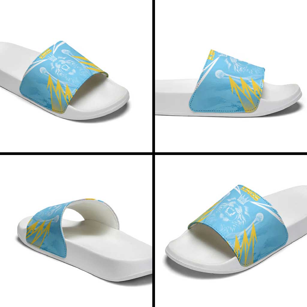 Kings Saint Lucia Cricket Slide Sandals Rise To Victory LT05