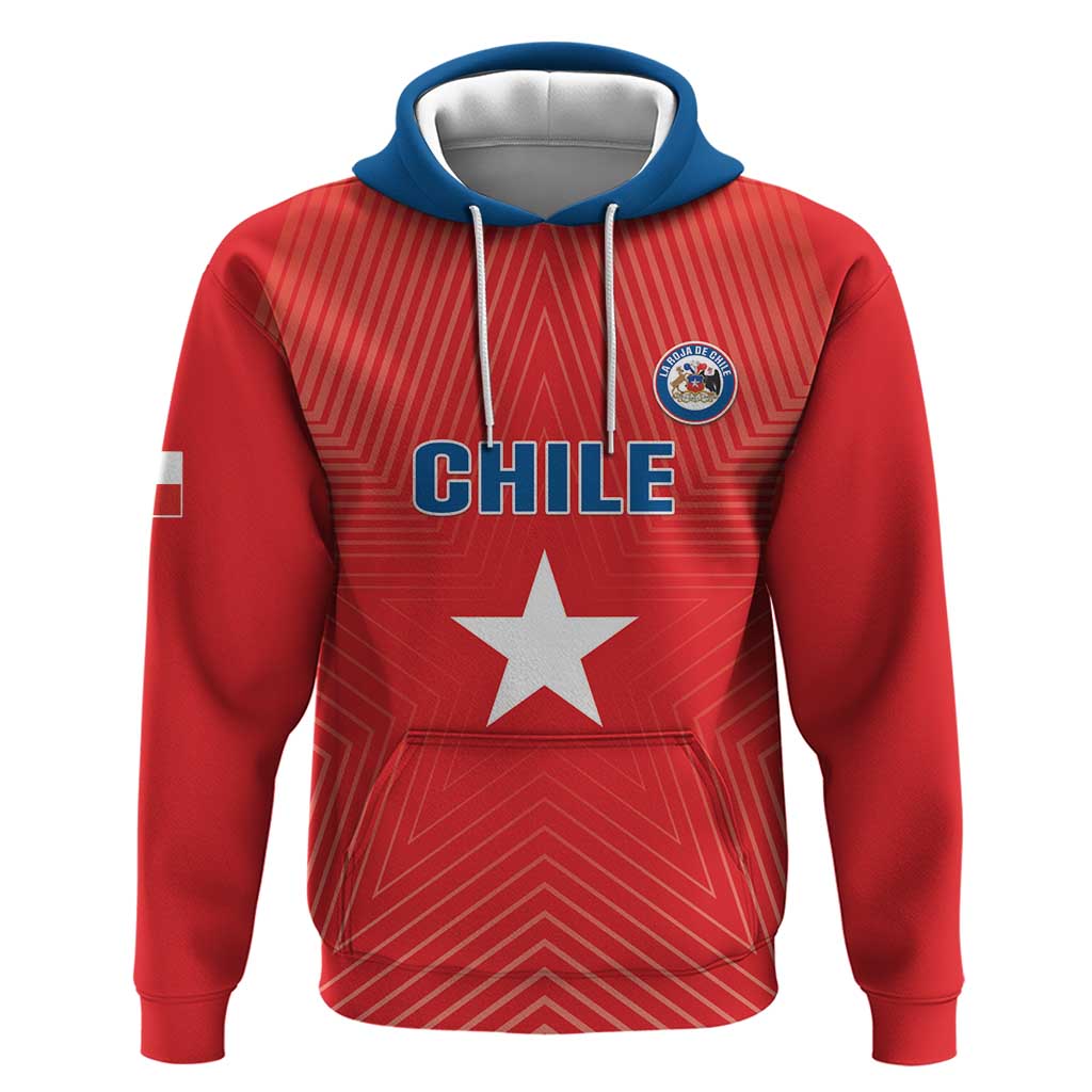 Custom Chile Star Football Hoodie Vamos La Roja LT05