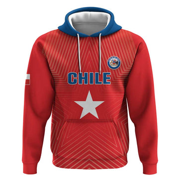 Custom Chile Star Football Hoodie Vamos La Roja LT05