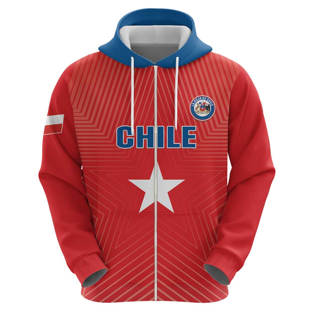 Custom Chile Star Football Hoodie Vamos La Roja LT05