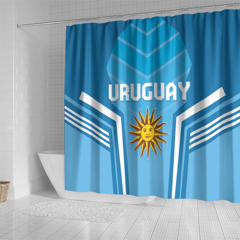 Uruguay Football Shower Curtain Unique Style LT05