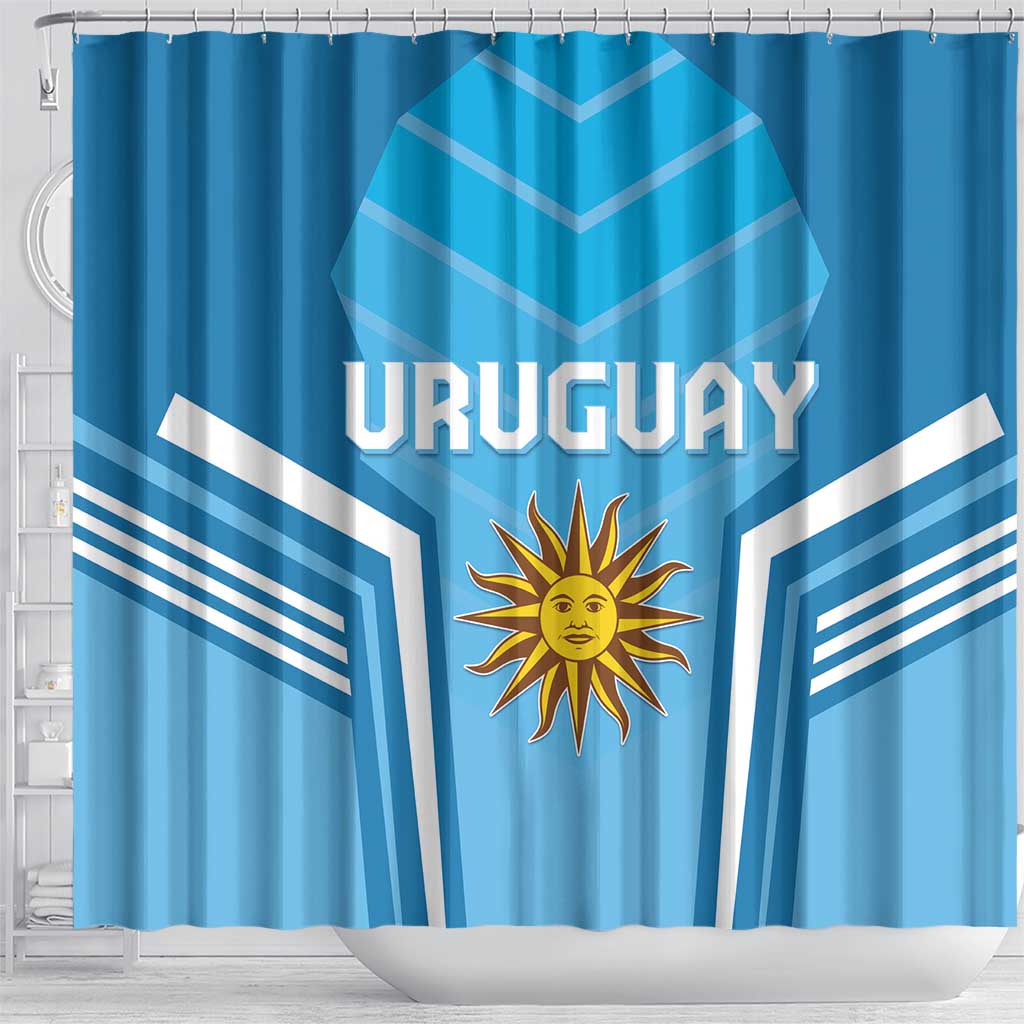 Uruguay Football Shower Curtain Unique Style LT05