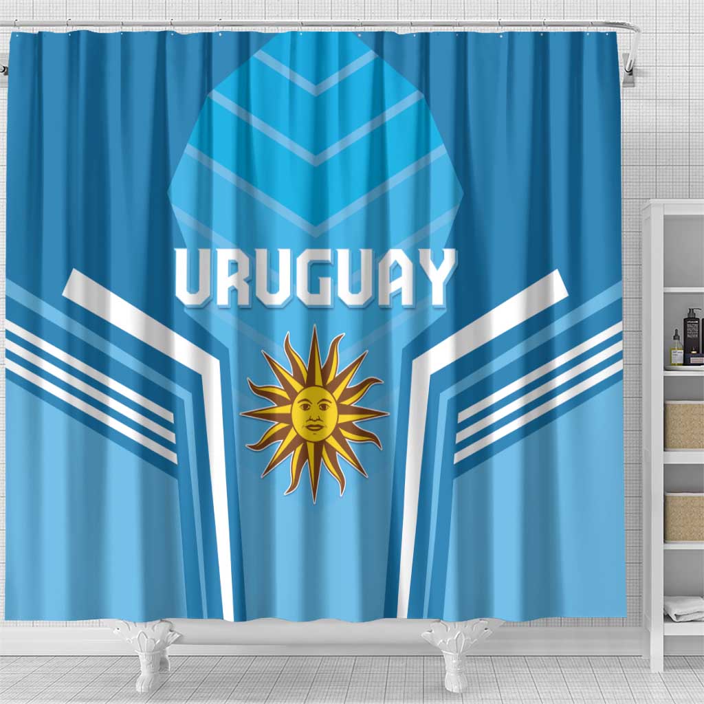 Uruguay Football Shower Curtain Unique Style LT05