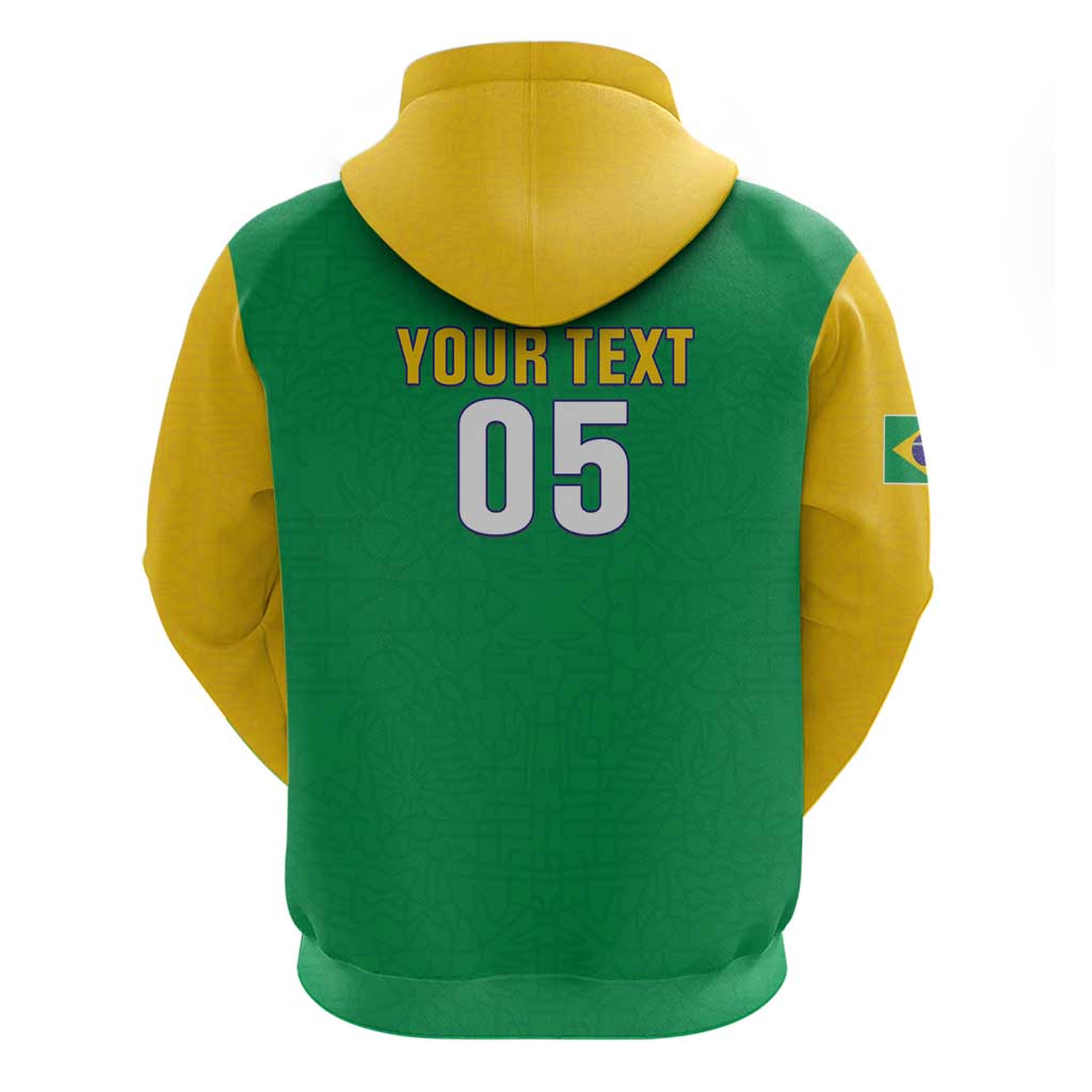 Custom Brazil Football Hoodie Flag Style LT05