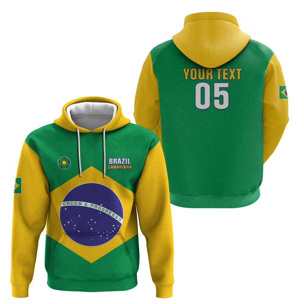 Custom Brazil Football Hoodie Flag Style LT05