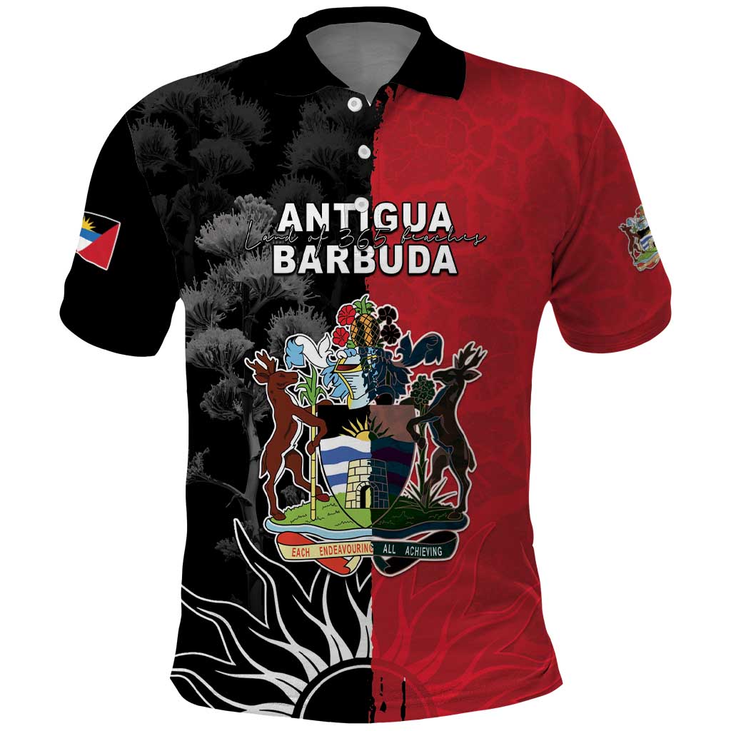 Personalized Antigua and Barbuda Polo Shirt Land Of 365 Beaches LT05