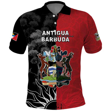Personalized Antigua and Barbuda Polo Shirt Land Of 365 Beaches LT05