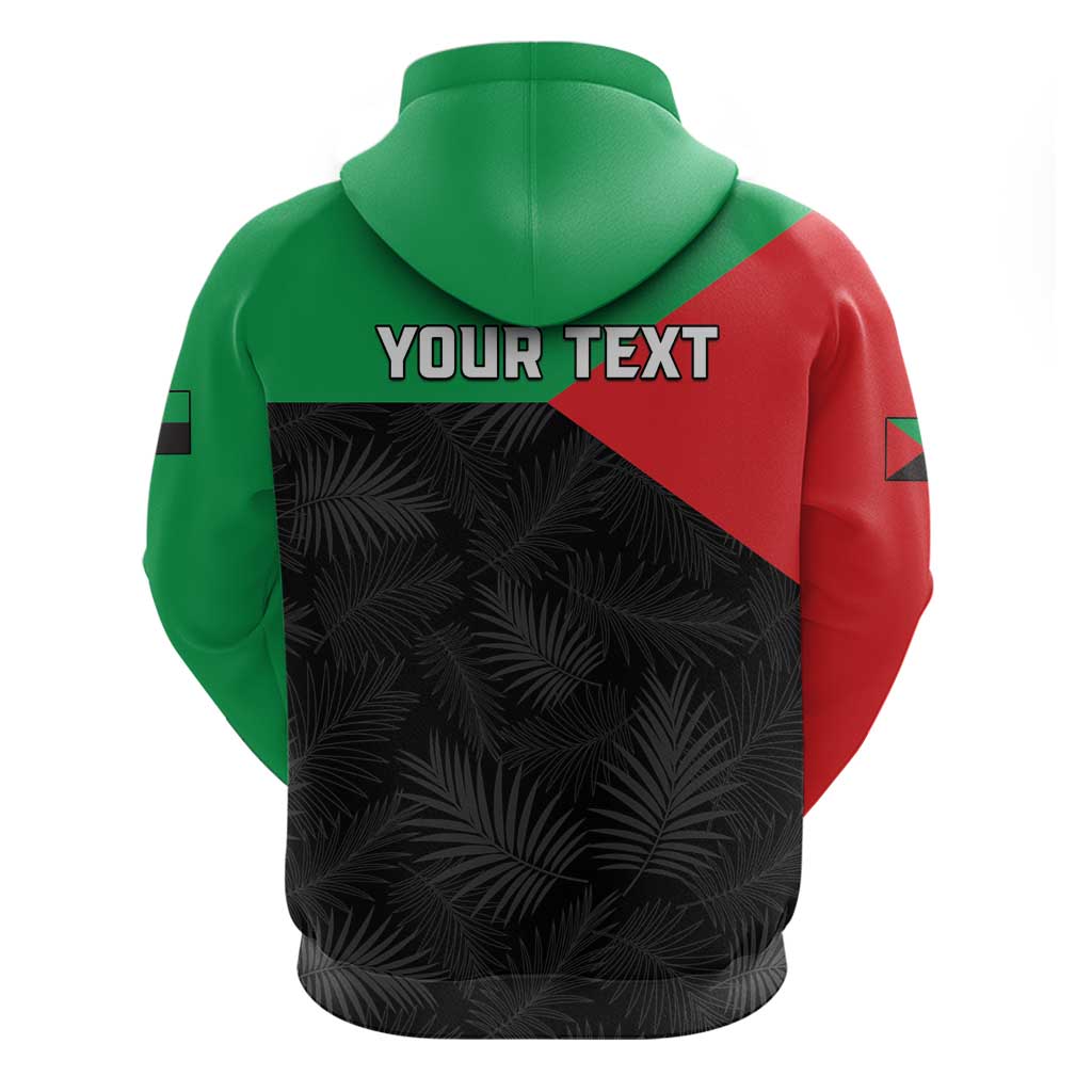 Personalized Martinique Hoodie Simple Style With Palm Leaf Pattern LT05