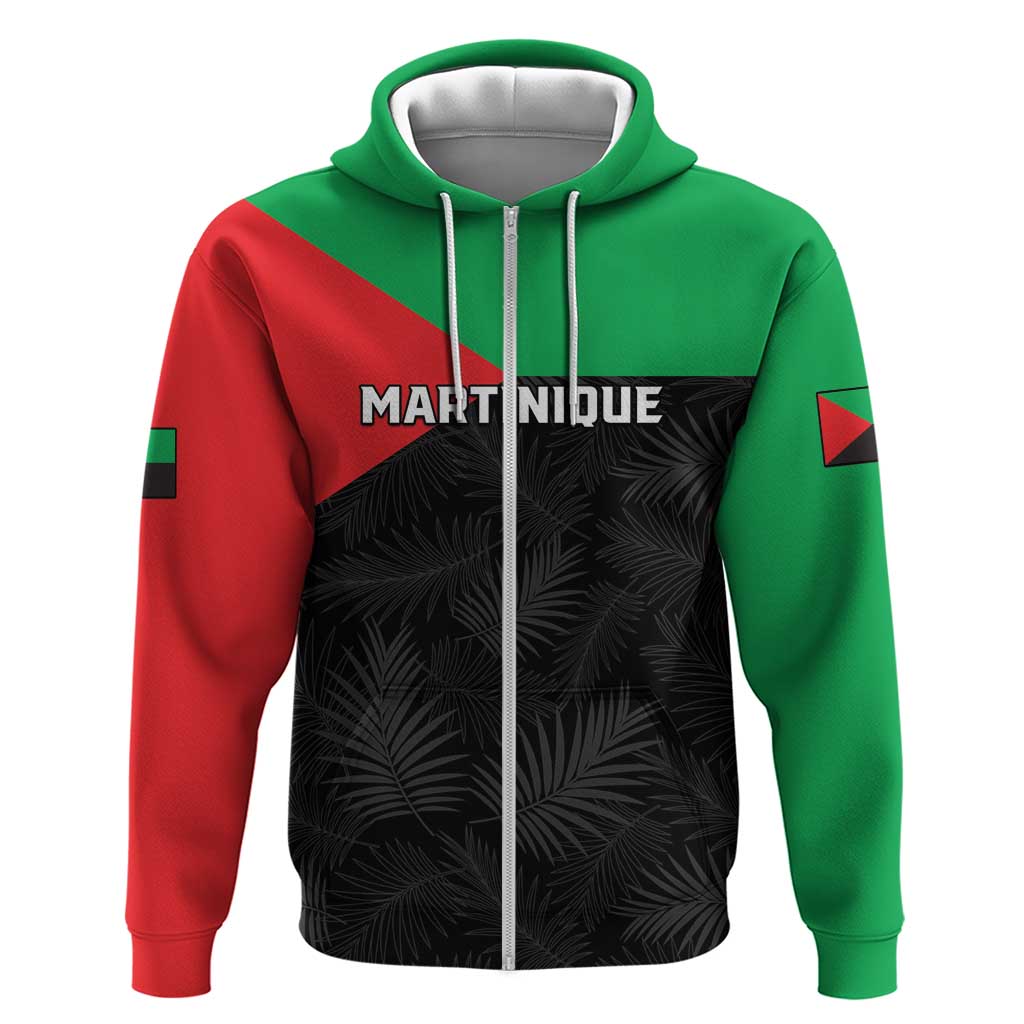 Personalized Martinique Hoodie Simple Style With Palm Leaf Pattern LT05