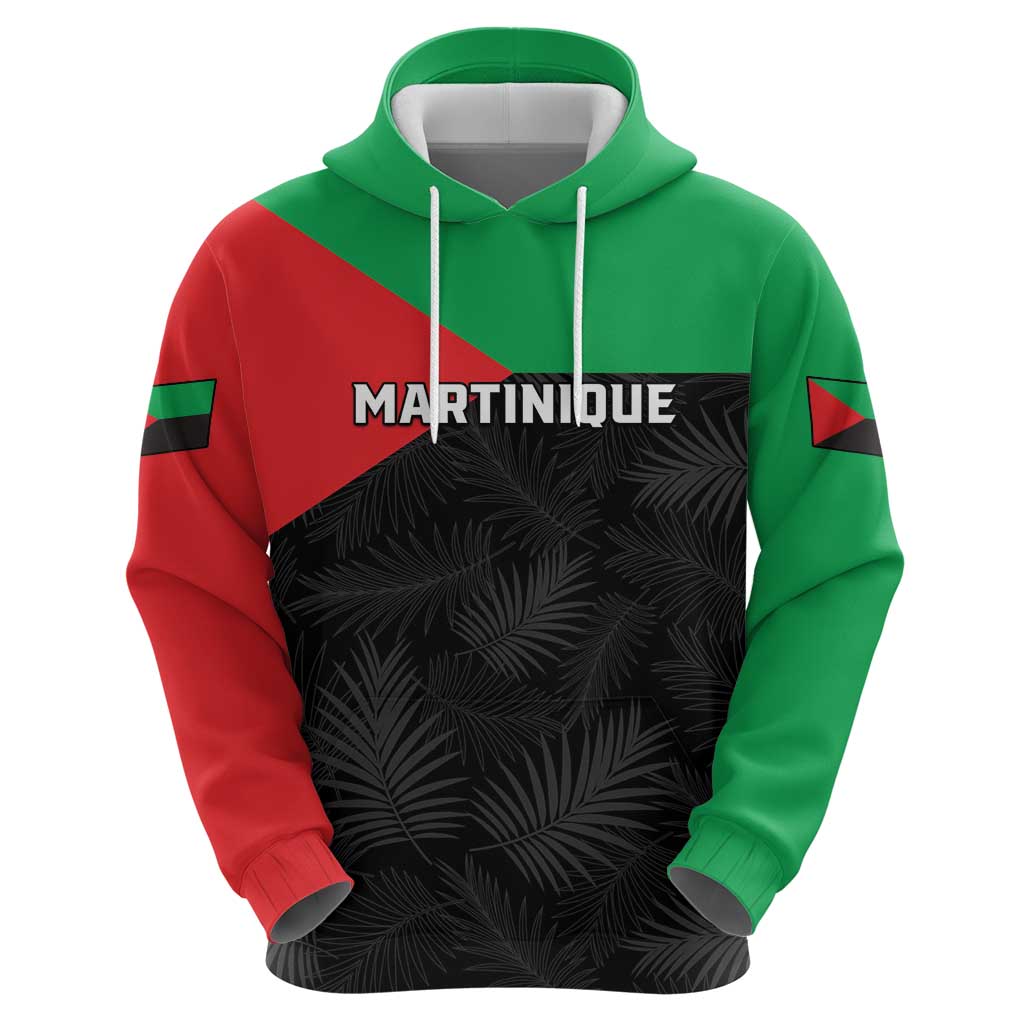 Personalized Martinique Hoodie Simple Style With Palm Leaf Pattern LT05