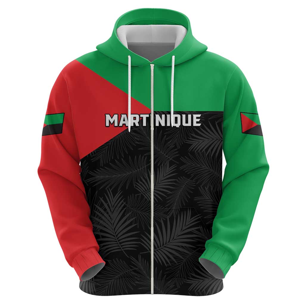 Personalized Martinique Hoodie Simple Style With Palm Leaf Pattern LT05