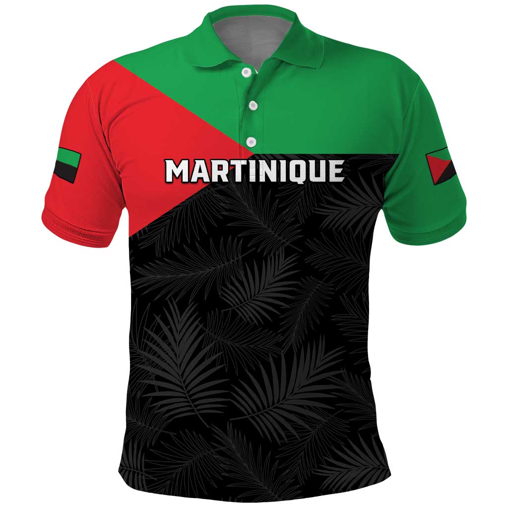 Personalized Martinique Polo Shirt Simple Style With Palm Leaf Pattern LT05