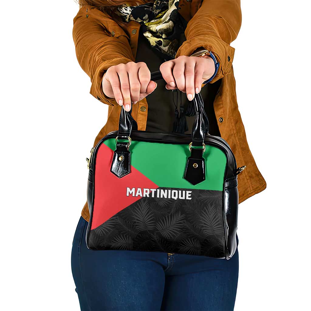Martinique Shoulder Handbag Simple Style With Palm Leaf Pattern LT05