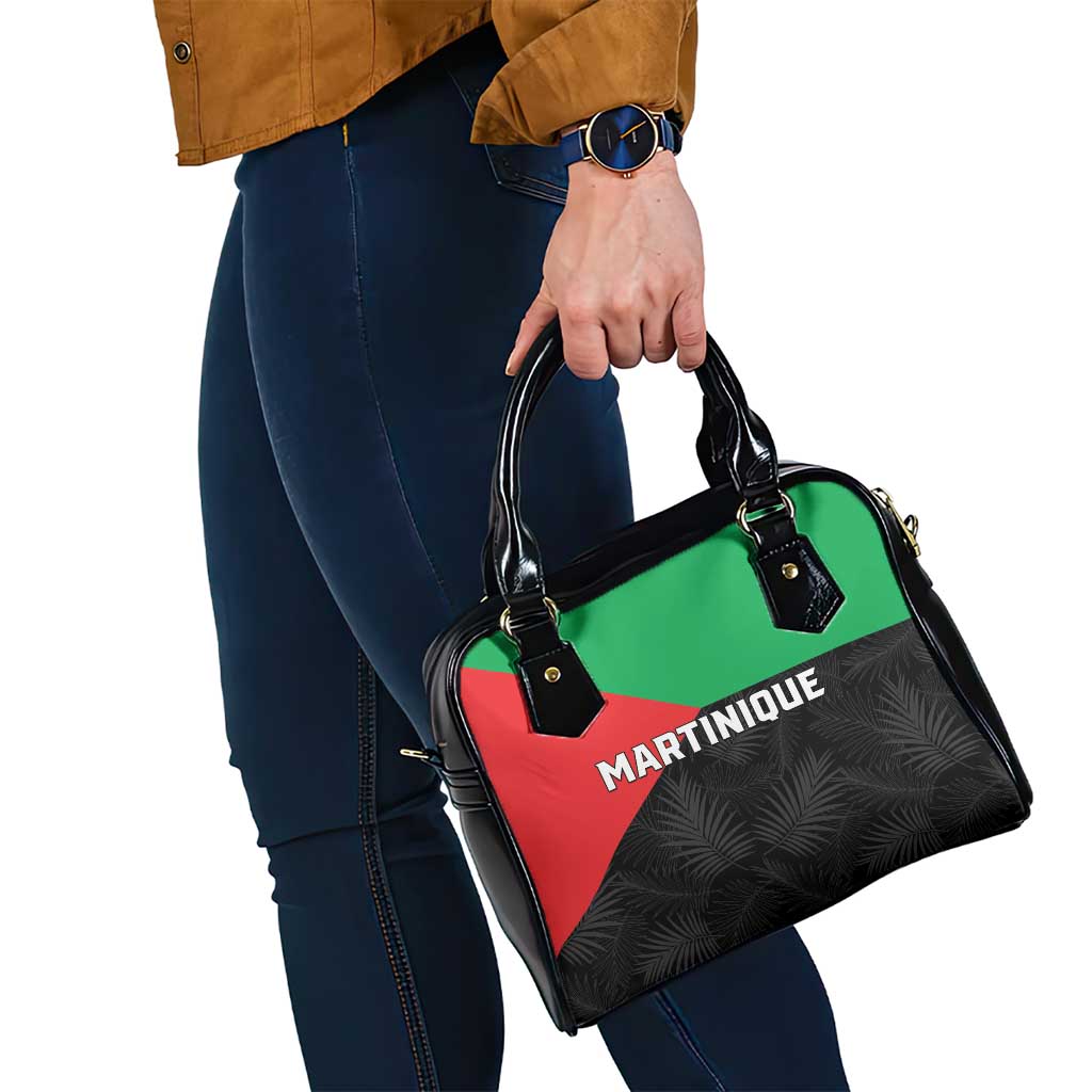 Martinique Shoulder Handbag Simple Style With Palm Leaf Pattern LT05