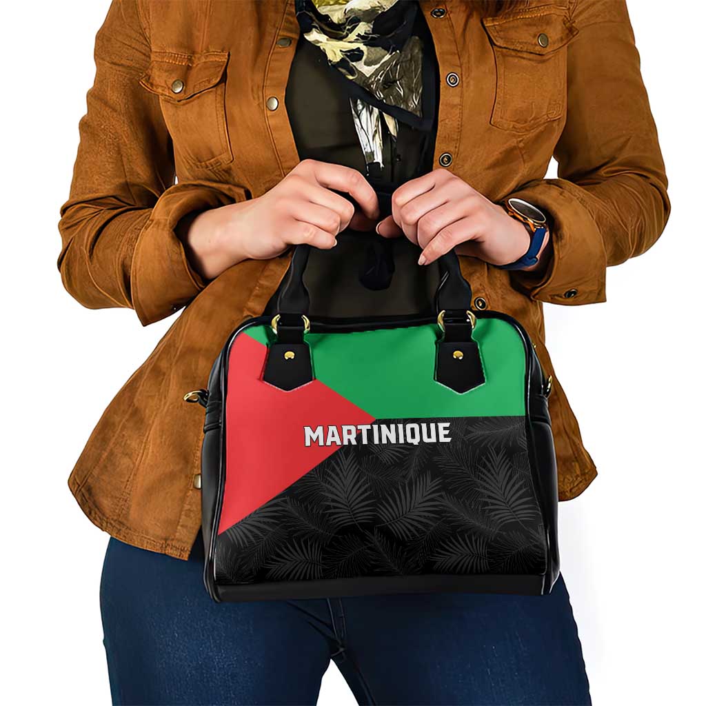 Martinique Shoulder Handbag Simple Style With Palm Leaf Pattern LT05
