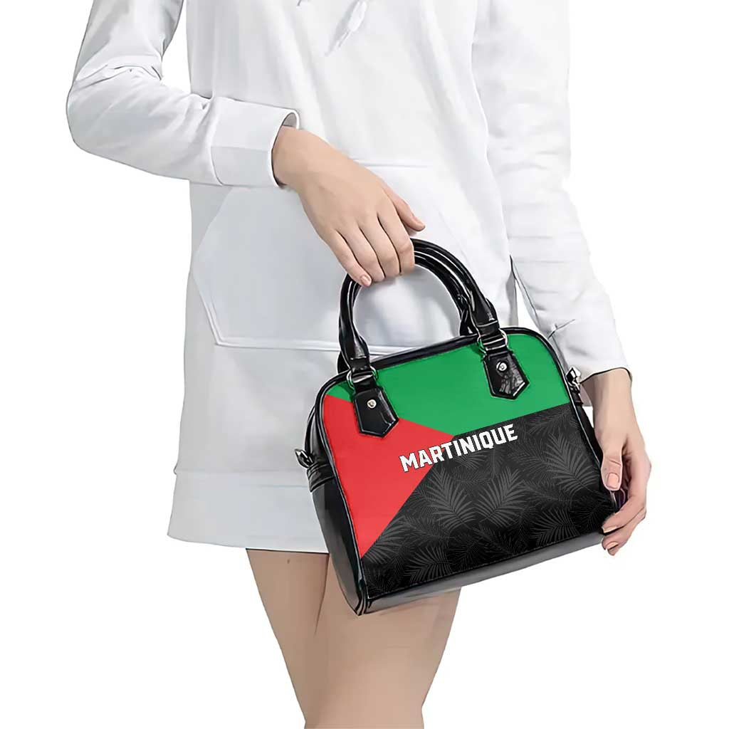 Martinique Shoulder Handbag Simple Style With Palm Leaf Pattern LT05