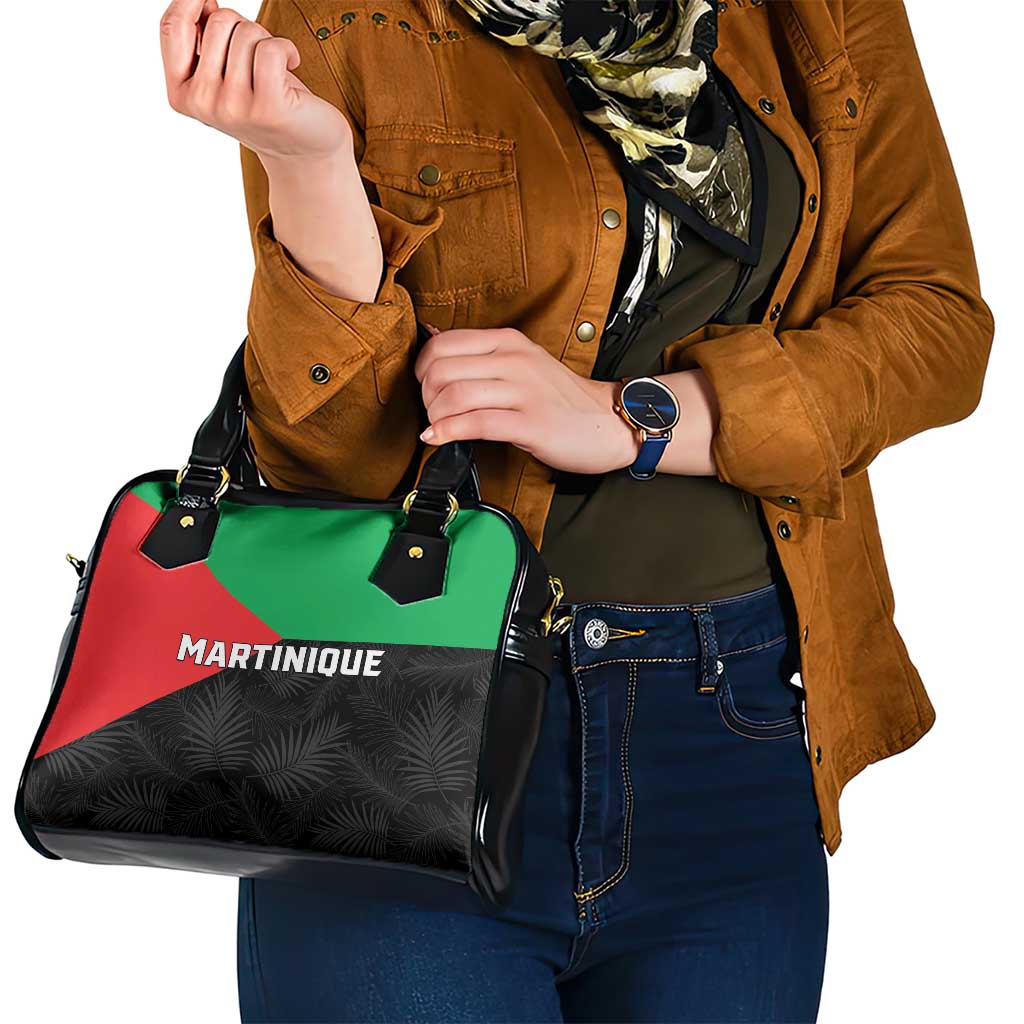 Martinique Shoulder Handbag Simple Style With Palm Leaf Pattern LT05