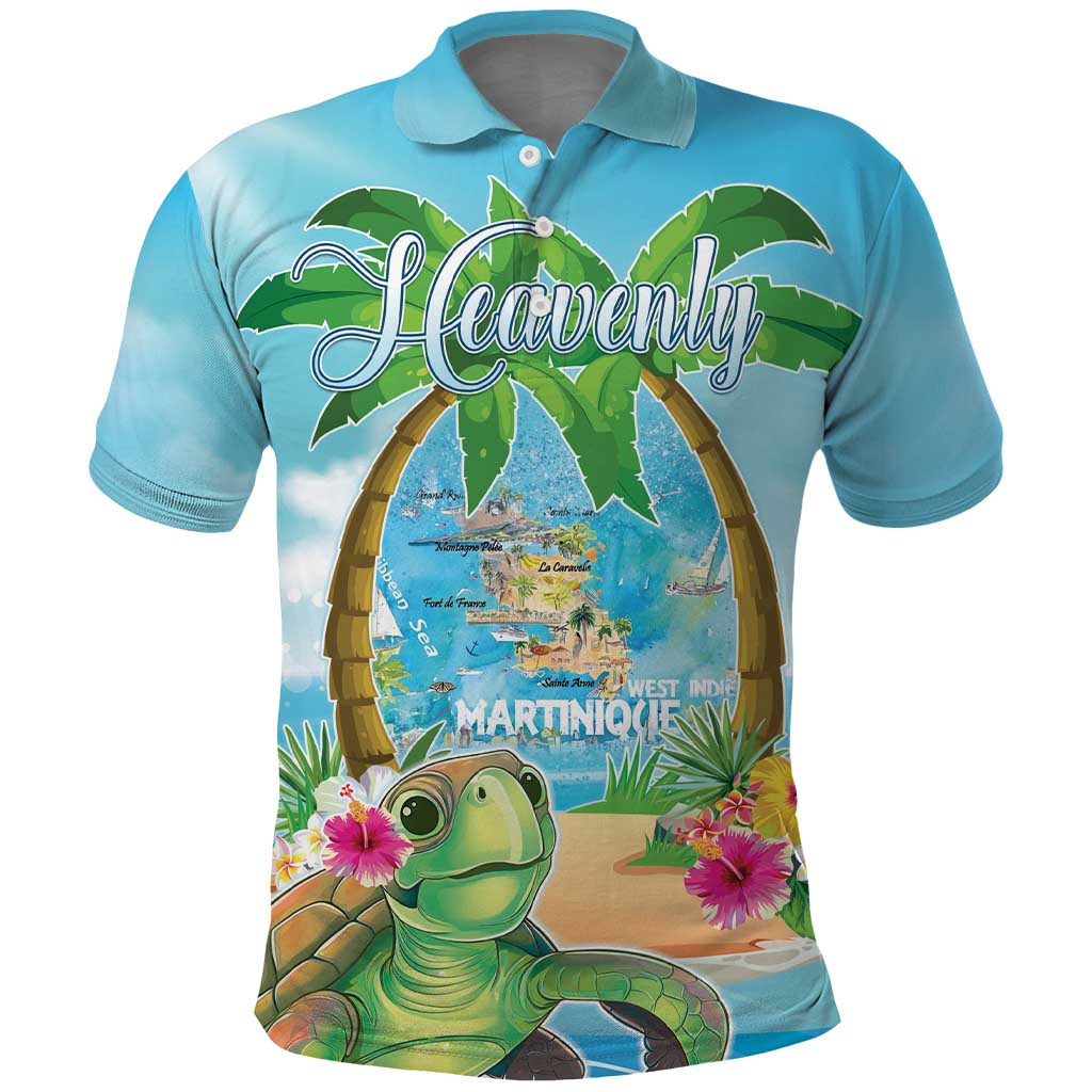 Bonjou Martinique Polo Shirt Welcome To Heaven LT05