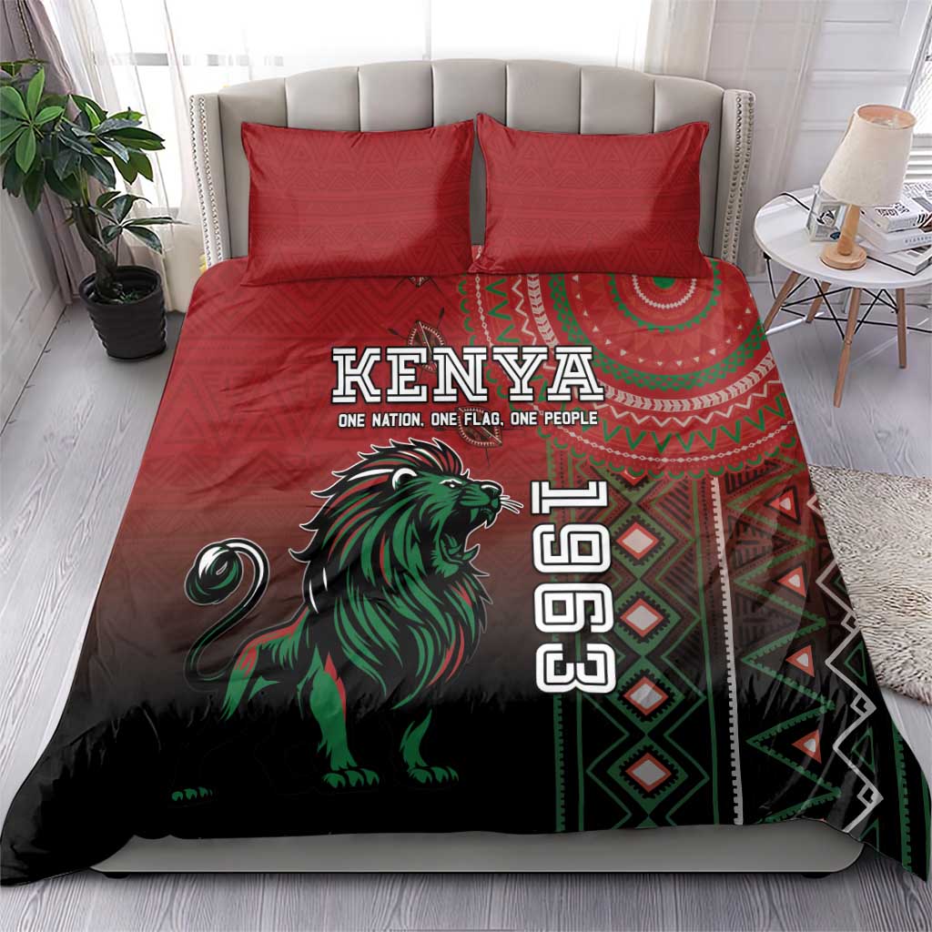 Kenya Jamhuri Day Bedding Set One Nation One Flag One People LT05