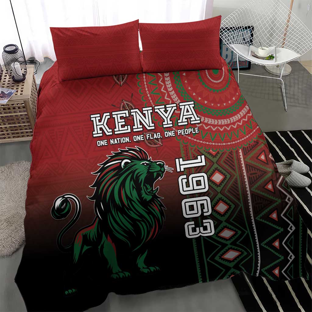 Kenya Jamhuri Day Bedding Set One Nation One Flag One People LT05