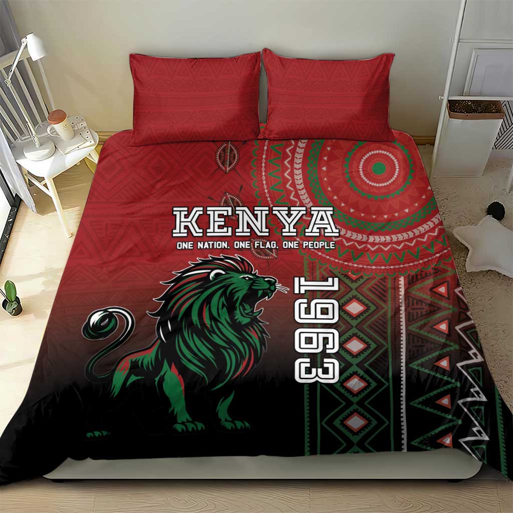 Kenya Jamhuri Day Bedding Set One Nation One Flag One People LT05