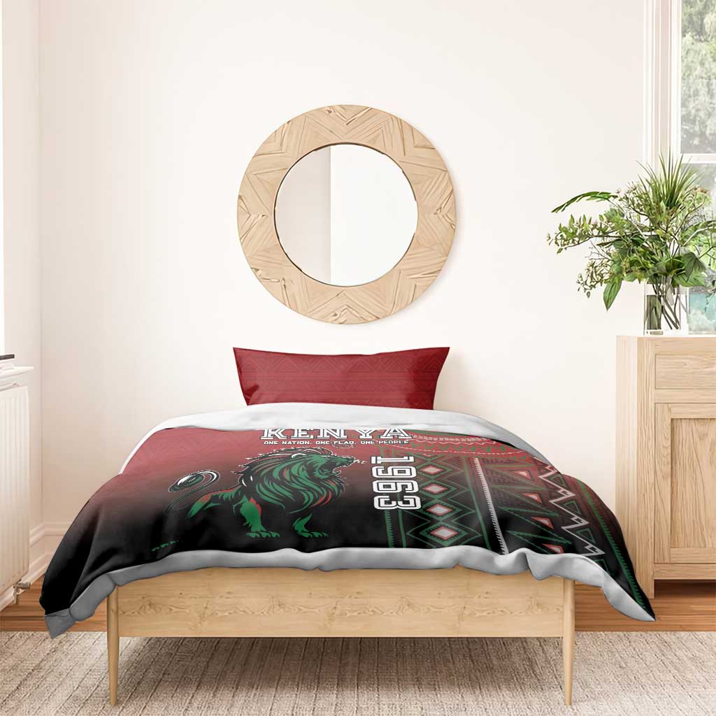 Kenya Jamhuri Day Bedding Set One Nation One Flag One People LT05