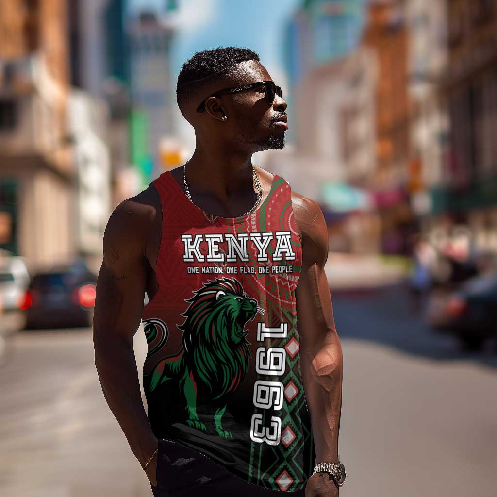 Personalised Kenya Jamhuri Day Men Tank Top One Nation One Flag One People LT05