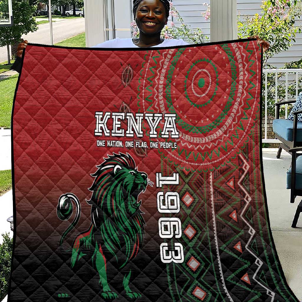 Kenya Jamhuri Day Quilt One Nation One Flag One People LT05