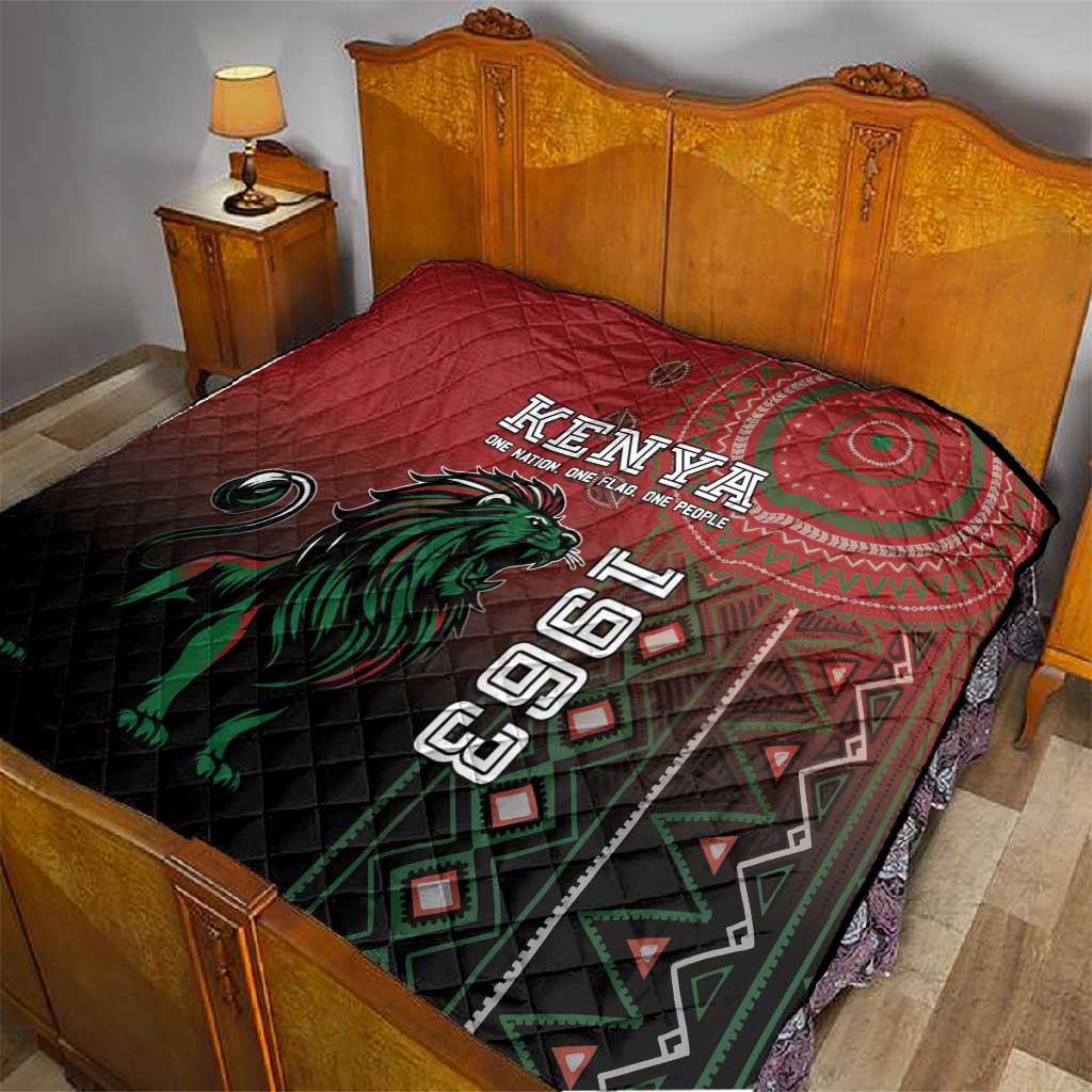 Kenya Jamhuri Day Quilt One Nation One Flag One People LT05