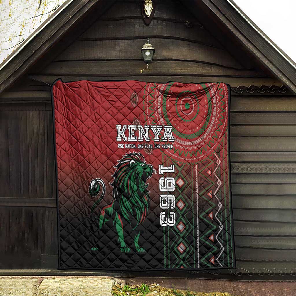 Kenya Jamhuri Day Quilt One Nation One Flag One People LT05