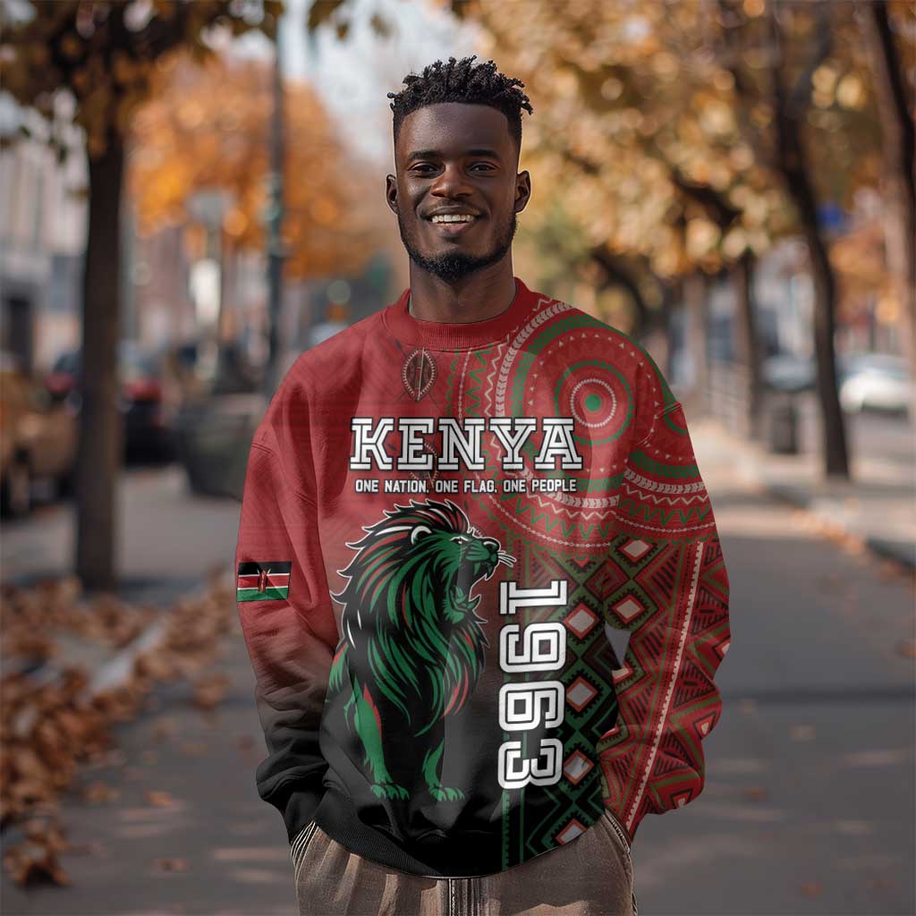 Personalised Kenya Jamhuri Day Sweatshirt One Nation One Flag One People LT05