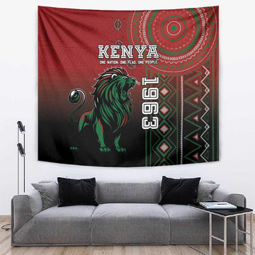 Kenya Jamhuri Day Tapestry One Nation One Flag One People LT05