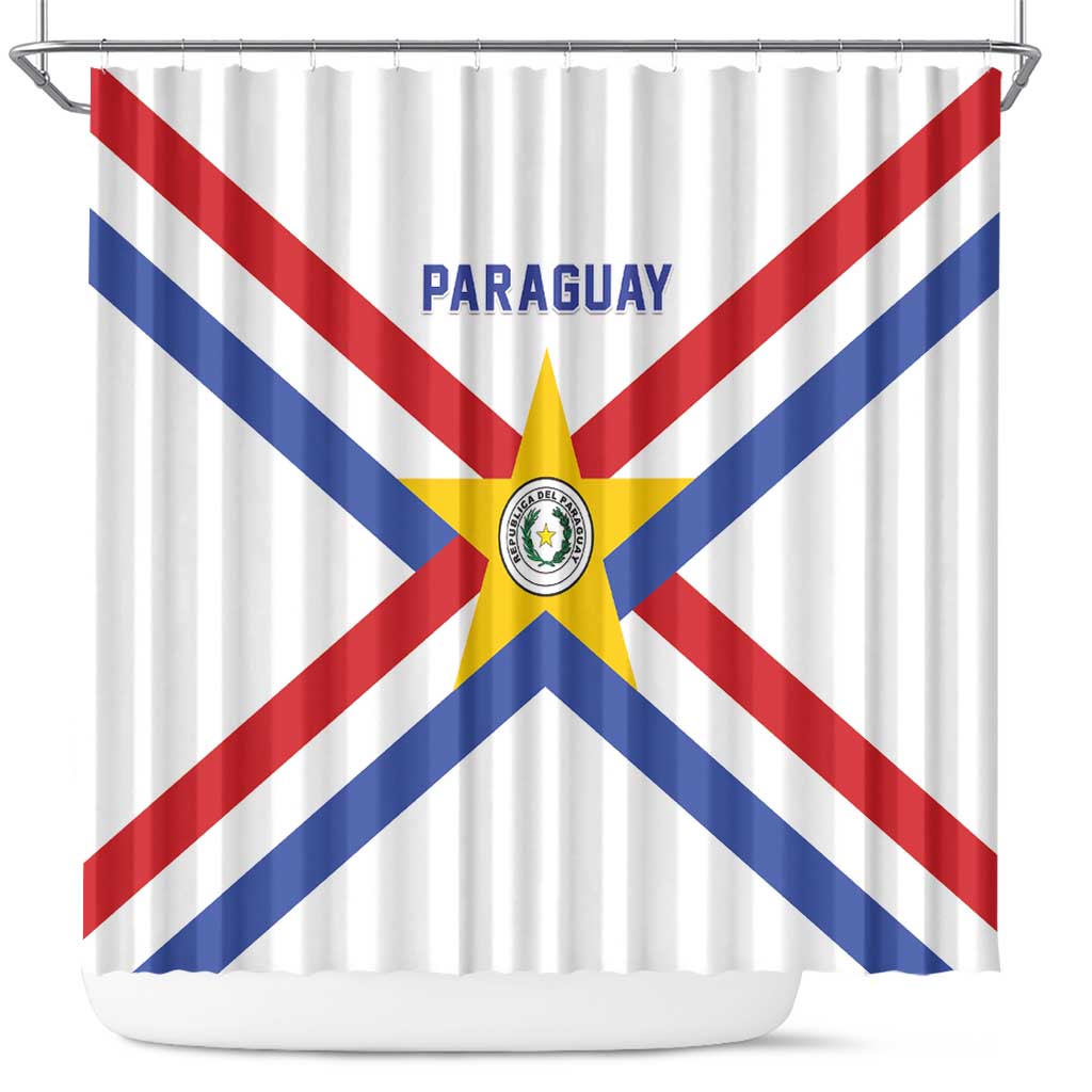 Paraguay Football Shower Curtain Unique Style LT05