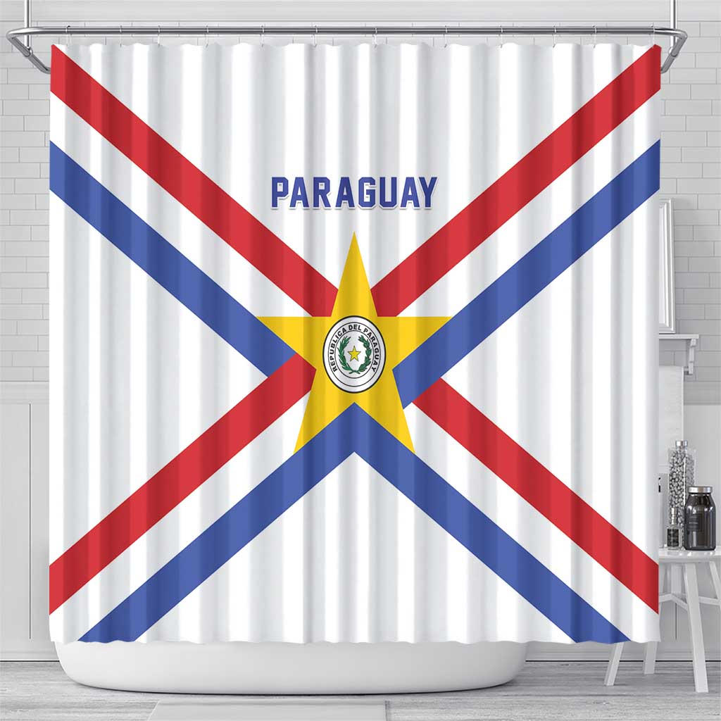 Paraguay Football Shower Curtain Unique Style LT05