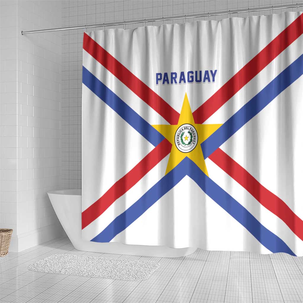 Paraguay Football Shower Curtain Unique Style LT05